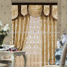 2015 high quality elegant & fashion design hotel fabric royal curtain